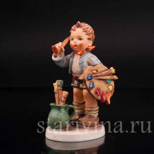 Фигурка из фарфора мальчика Маленький художник, Goebel, Германия, 1955 г.