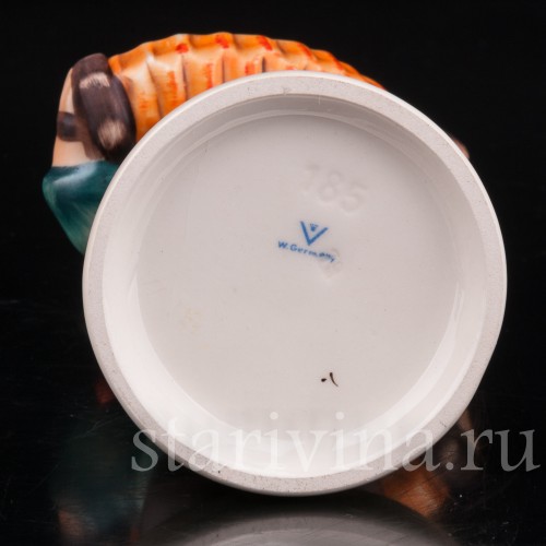 Фарфоровая фигурка Гармонист, Goebel, Германия, 1950-72 гг.