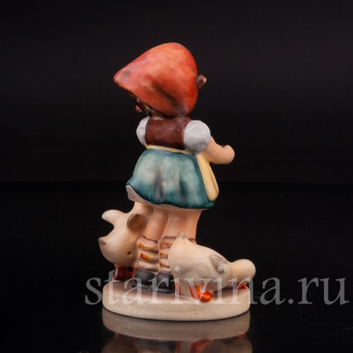 Фарфоровая статуэтка Девочка с гусями, Goebel, Германия, 1972-79 гг.