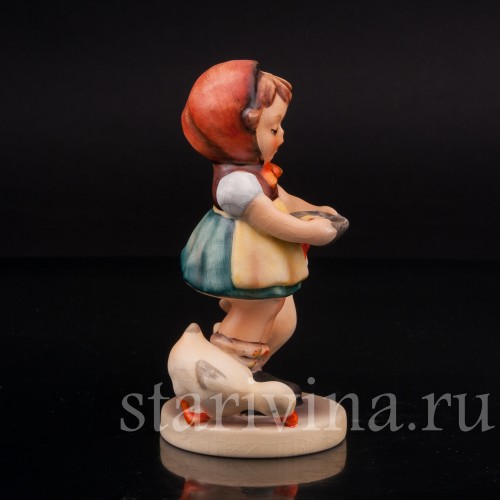 Фарфоровая статуэтка Девочка с гусями, Goebel, Германия, 1972-79 гг.