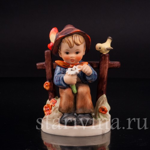 Фигурка малтчика из фарфора Гадание, Goebel, Германия, 1950-72 гг.