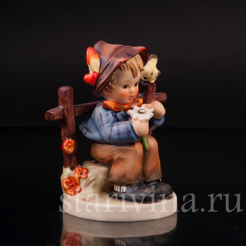 Фигурка малтчика из фарфора Гадание, Goebel, Германия, 1950-72 гг.