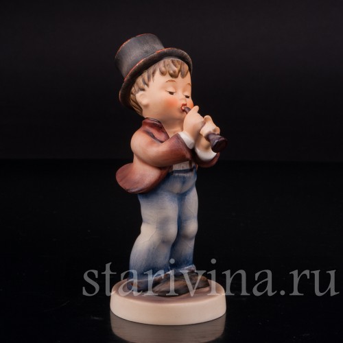 Фарфоровая фигурка Серенада, мальчик с флейтой, Goebel, Германия, 1950-72 гг.