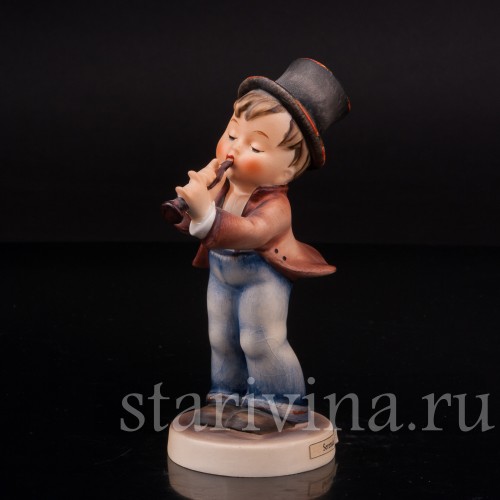 Фарфоровая фигурка Серенада, мальчик с флейтой, Goebel, Германия, 1950-72 гг.