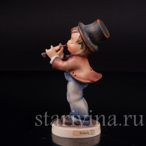 Фарфоровая фигурка Серенада, мальчик с флейтой, Goebel, Германия, 1950-72 гг.