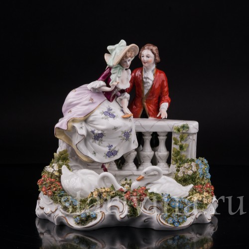 Фарфоровая композиция У пруда, Scheibe-Alsbach, Германия, вт. пол. 20 в.