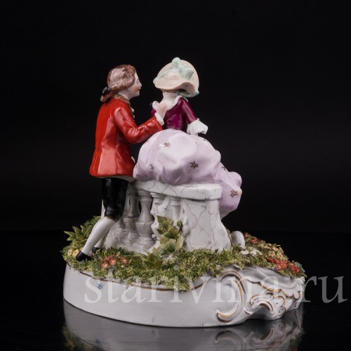 Фарфоровая композиция У пруда, Scheibe-Alsbach, Германия, вт. пол. 20 в.