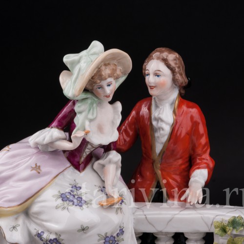 Фарфоровая композиция У пруда, Scheibe-Alsbach, Германия, вт. пол. 20 в.