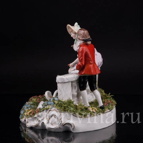 Фарфоровая композиция У пруда, Scheibe-Alsbach, Германия, вт. пол. 20 в.