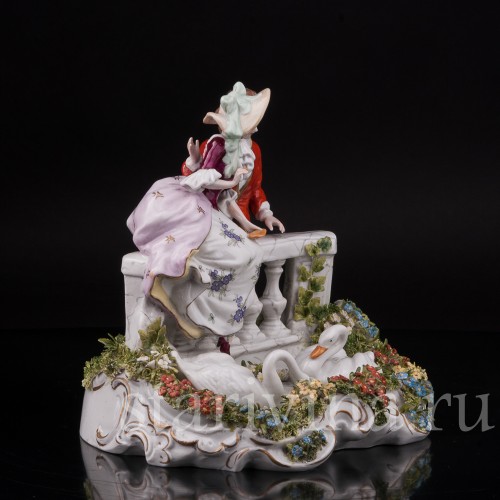 Фарфоровая композиция У пруда, Scheibe-Alsbach, Германия, вт. пол. 20 в.