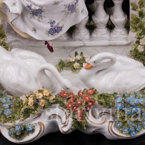 Фарфоровая композиция У пруда, Scheibe-Alsbach, Германия, вт. пол. 20 в.