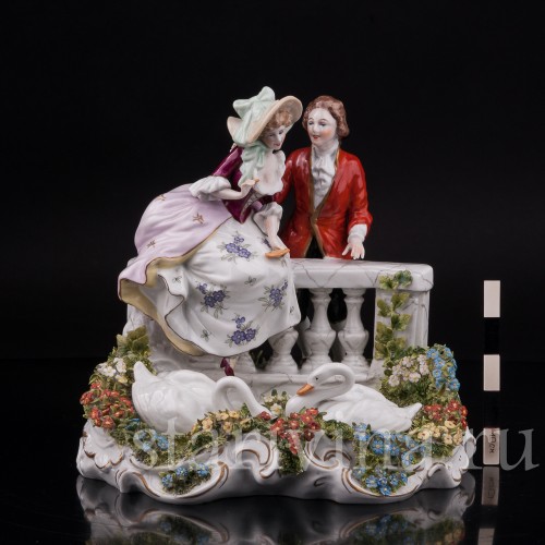 Фарфоровая композиция У пруда, Scheibe-Alsbach, Германия, вт. пол. 20 в.