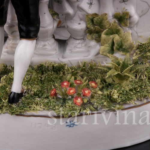 Фарфоровая композиция У пруда, Scheibe-Alsbach, Германия, вт. пол. 20 в.