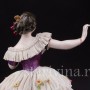 Фарфоровая статуэтка Танцующая девушка, кружевная, Ernst Bohne Sohne, нач. 20 века.