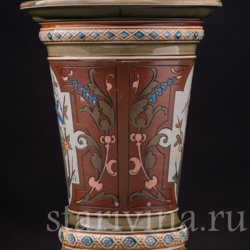 Декоративная ваза Времена года - весна и зима, Villeroy & Boch, Германия, 1900 г.