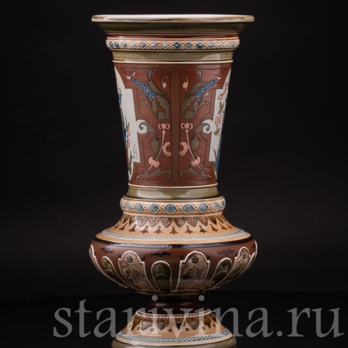 Декоративная ваза Времена года - весна и зима, Villeroy & Boch, Германия, 1900 г.