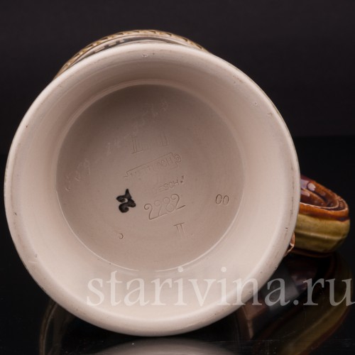 Старинная пивная кружка Воришка, 1/2 л, Villeroy & Boch, Германия, 1900 г.