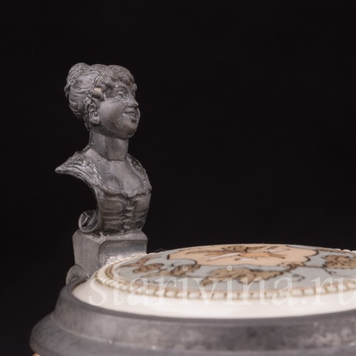 Старинная пивная кружка Игроки в кости, 1/2 л, Villeroy & Boch, Германия, 1899 г.