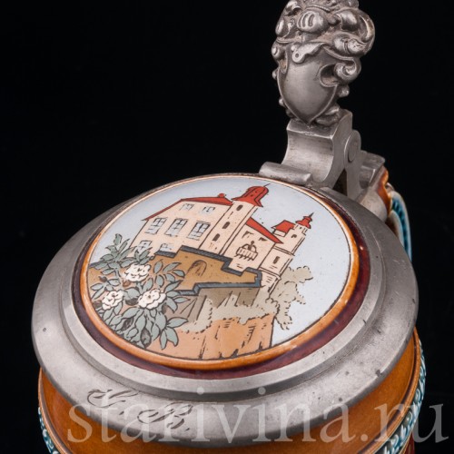 Старинная пивная кружка Трубач из Зекингена, 1/2 л, Villeroy & Boch, Германия, 1892 г.