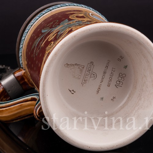 Старинная пивная кружка Трубач из Зекингена, 1/2 л, Villeroy & Boch, Германия, 1892 г.