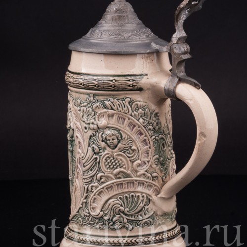 Старинная пивная кружка Трубач из Зекингена, 1/2 л, Diesinger, Германия, нач. 20 в.