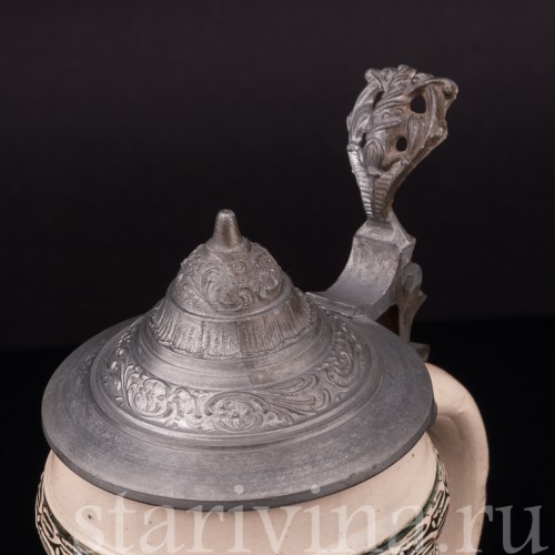 Старинная пивная кружка Трубач из Зекингена, 1/2 л, Diesinger, Германия, нач. 20 в.