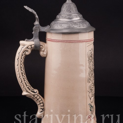 Старинная пивная кружка Prosit, 1/2 л, Diesinger, Германия, кон. 19 - нач. 20 вв.