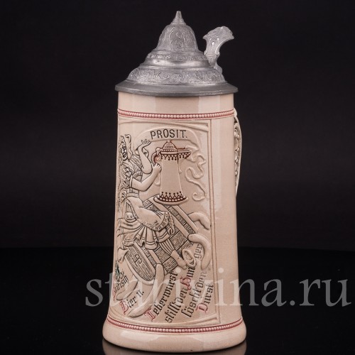 Старинная пивная кружка Prosit, 1/2 л, Diesinger, Германия, кон. 19 - нач. 20 вв.