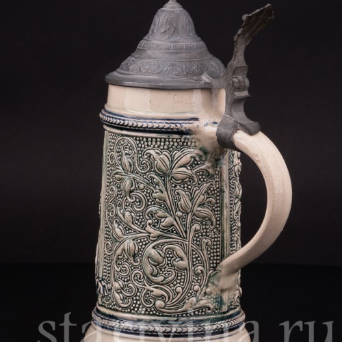 Старинная пивная кружка Трубач из Зекингена, 1/2 л, Diesinger, Германия, кон. 19 - нач. 20 вв.