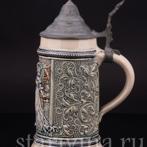 Старинная пивная кружка Трубач из Зекингена, 1/2 л, Diesinger, Германия, кон. 19 - нач. 20 вв.