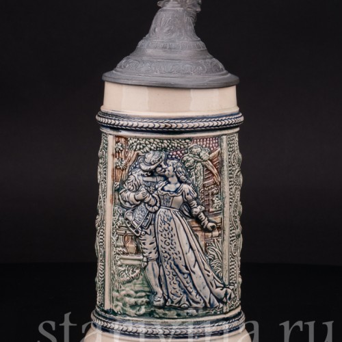 Старинная пивная кружка Трубач из Зекингена, 1/2 л, Diesinger, Германия, кон. 19 - нач. 20 вв.