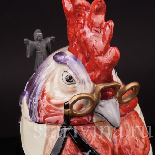 Фарфоровая пивная кружка Петух-джентльмен, 1/2 л, Von Schierholz, Германия, 20 в.