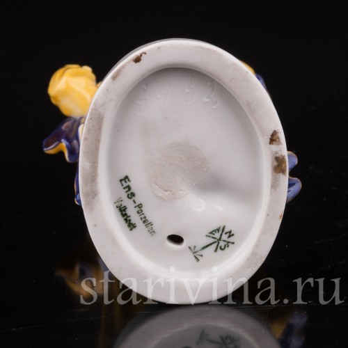 Статуэтка девушки из фарфора Коломбина, Karl Ens, Германия, 1920-30 гг.