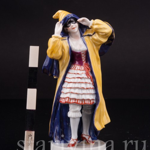 Статуэтка девушки из фарфора Коломбина, Karl Ens, Германия, 1920-30 гг.