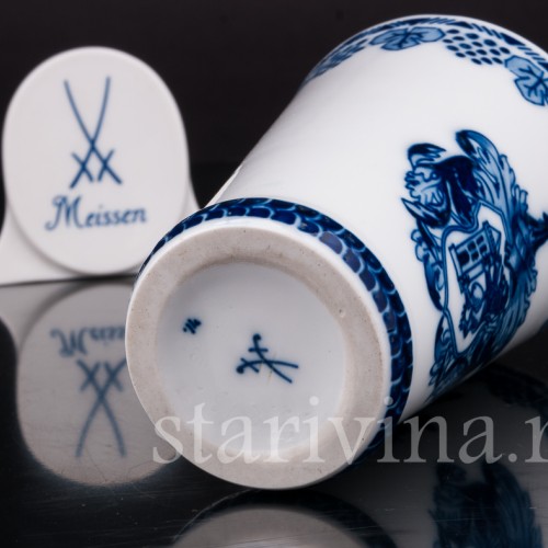 Фарфоровая ваза 200 лет Мейсену, Meissen, Германия, 1910 г.