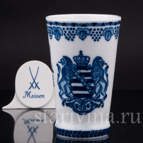 Фарфоровая ваза 200 лет Мейсену, Meissen, Германия, 1910 г.