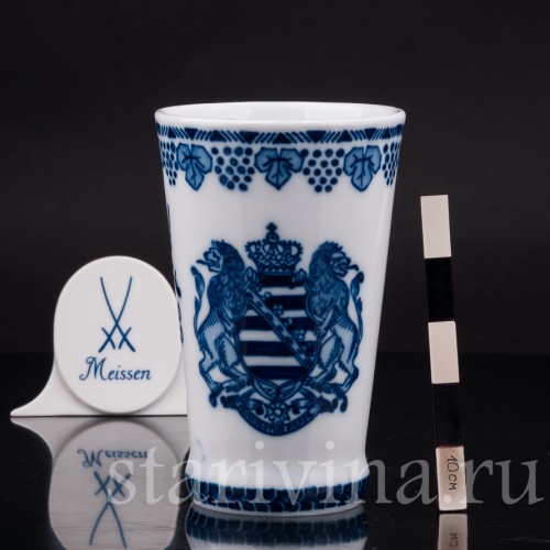 Фарфоровая ваза 200 лет Мейсену, Meissen, Германия, 1910 г.