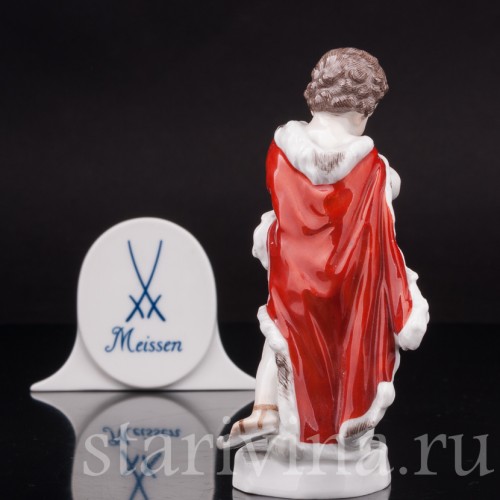 Статуэтка путти из фарфора Аллегория зимы, Meissen, Германия, сер. 19 - нач. 20 вв.