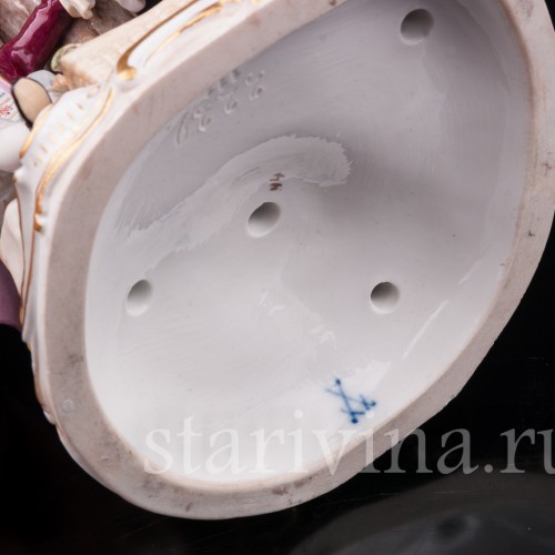 Композиция из фарфора Сбор яблок, Meissen, Германия, сер. 19 - нач. 20 вв.