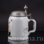 Старинная пивная кружка Мужчина с гитарой, Villeroy & Boch, Германия, 1908 г.