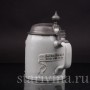 Старинная пивная кружка Фермер с поднятой кружкой, Villeroy & Boch, Германия, 1894 г.