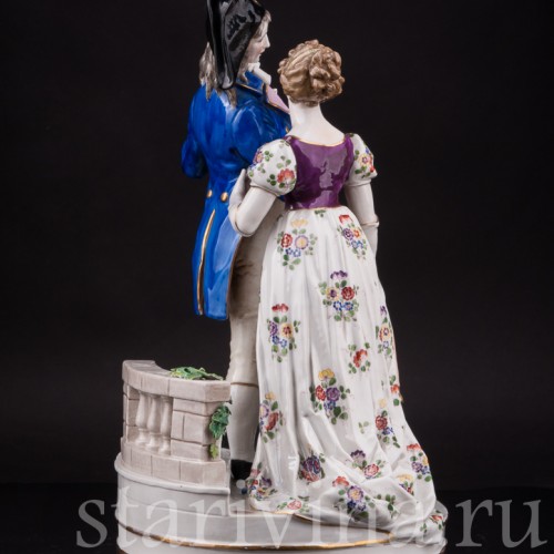 Фарфоровая композиция Влюбленная пара, Volkstedt, Германия, кон. 19 в.
