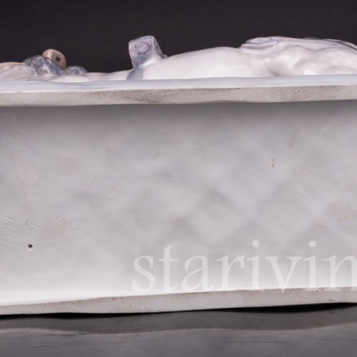 Фарфоровая статуэтка лошади Першерон, Royal Copenhagen, Дания, 1955 год.