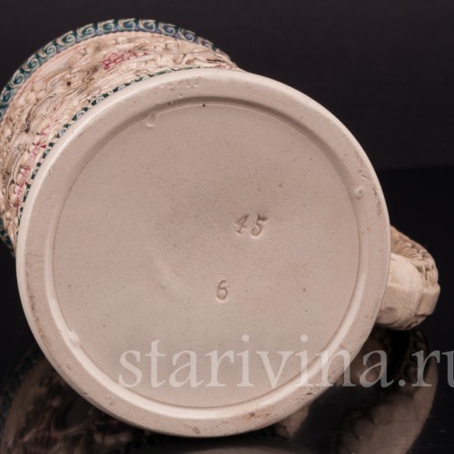 Старинная пивная кружка Влюбленная пара, 1/2 л, Diesinger, Германия, кон. 19 - нач. 20 вв.