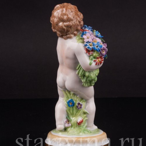 Фарфоровая фигурка Аллегория Весны, путти с цветами, Muller & Co, Германия, перв. пол. 20 в.
