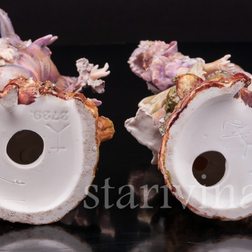 Парные фарфоровые статуэтки Галантная пара, Galluba & Hofmann, Германия, 1895-1937 гг.