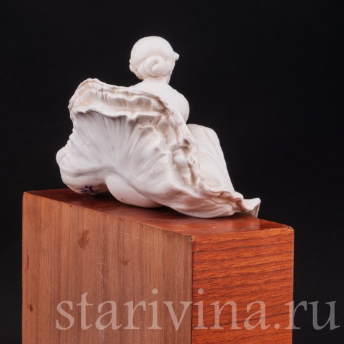 Фарфоровая статуэтка Балерина, поправляющая пуанты Volkstedt, Германия, кон. 19 в.