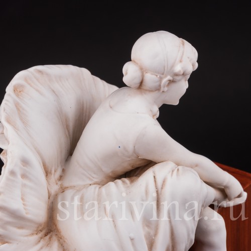 Фарфоровая статуэтка Балерина, поправляющая пуанты Volkstedt, Германия, кон. 19 в.