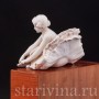 Фарфоровая статуэтка Балерина, поправляющая пуанты Volkstedt, Германия, кон. 19 в.