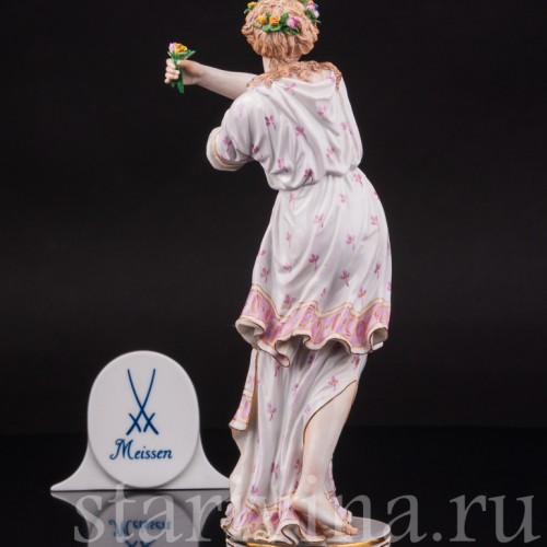 Фарфоровая статуэтка Гора, одна из дочерей Зевса и Фемиды, Meissen, Германия, пер. пол. 19 в.